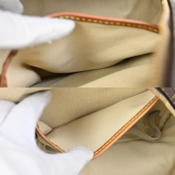 LOUIS VUITTON LV Logo Deauville Hand Bag Monogram Leather Brown M47270 30FC110 - Picture 13 of 15